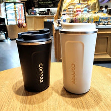 Load image into Gallery viewer, Double Stainless steel Coffee Mug Thickened Big Car Thermos Mug Travel Thermo Cup Thermosmug For Gifts 510/380ML Thermos Flask
